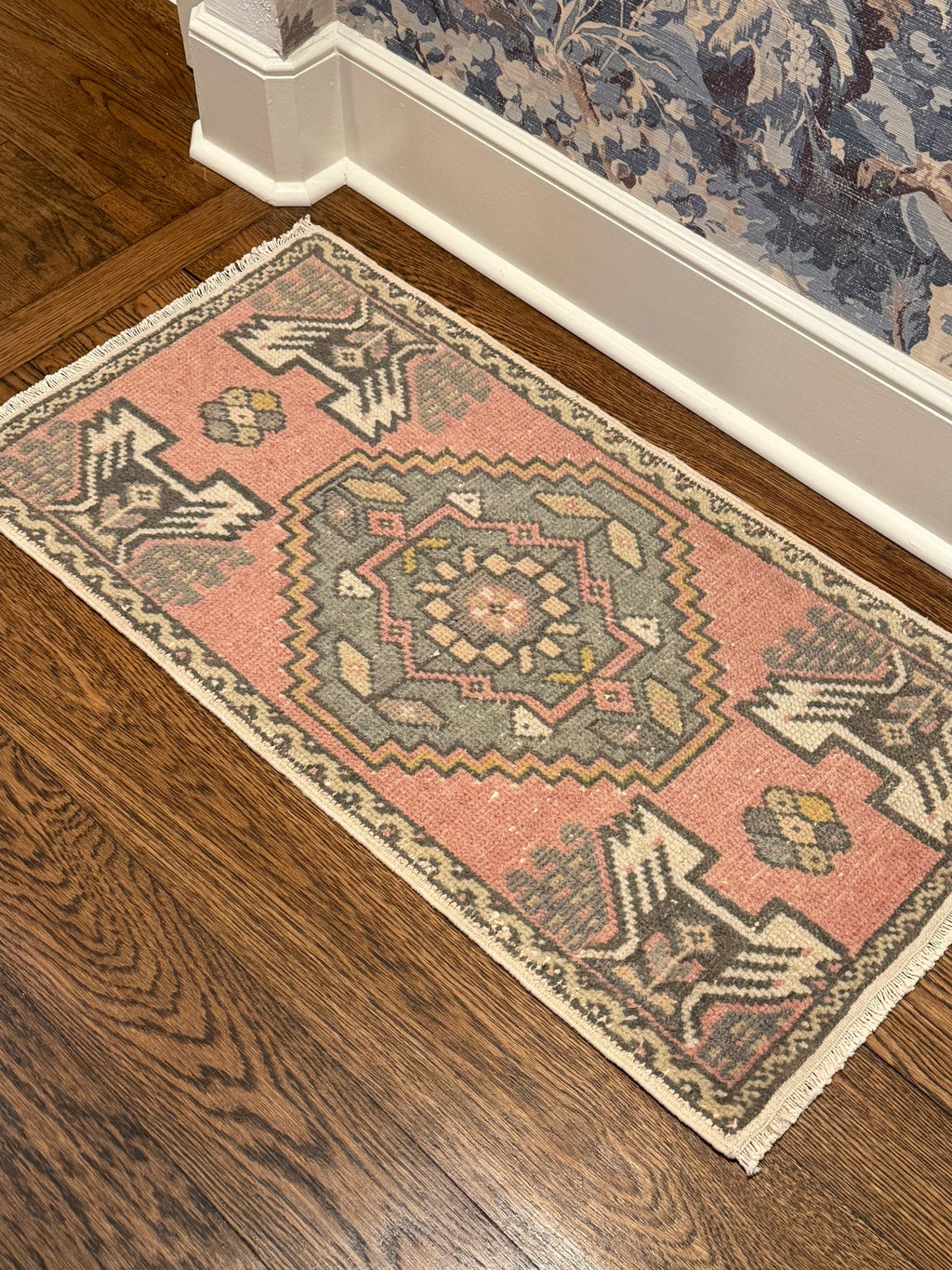 1 of 2 Matching Oushak Mats