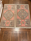 1 of 2 Matching Oushak Mats