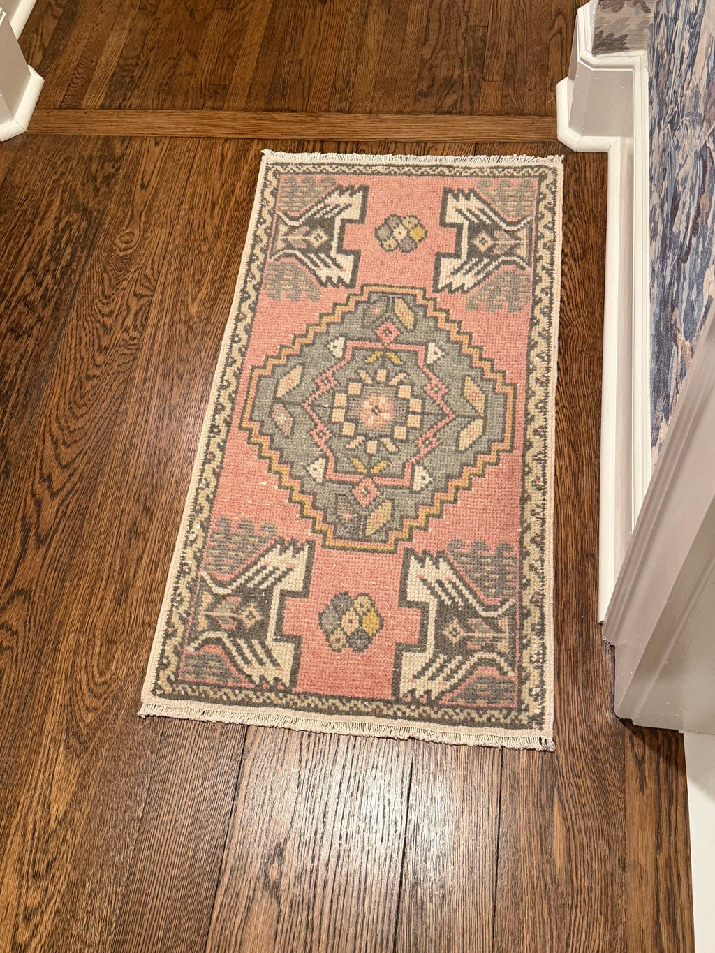 1 of 2 Matching Oushak Mats