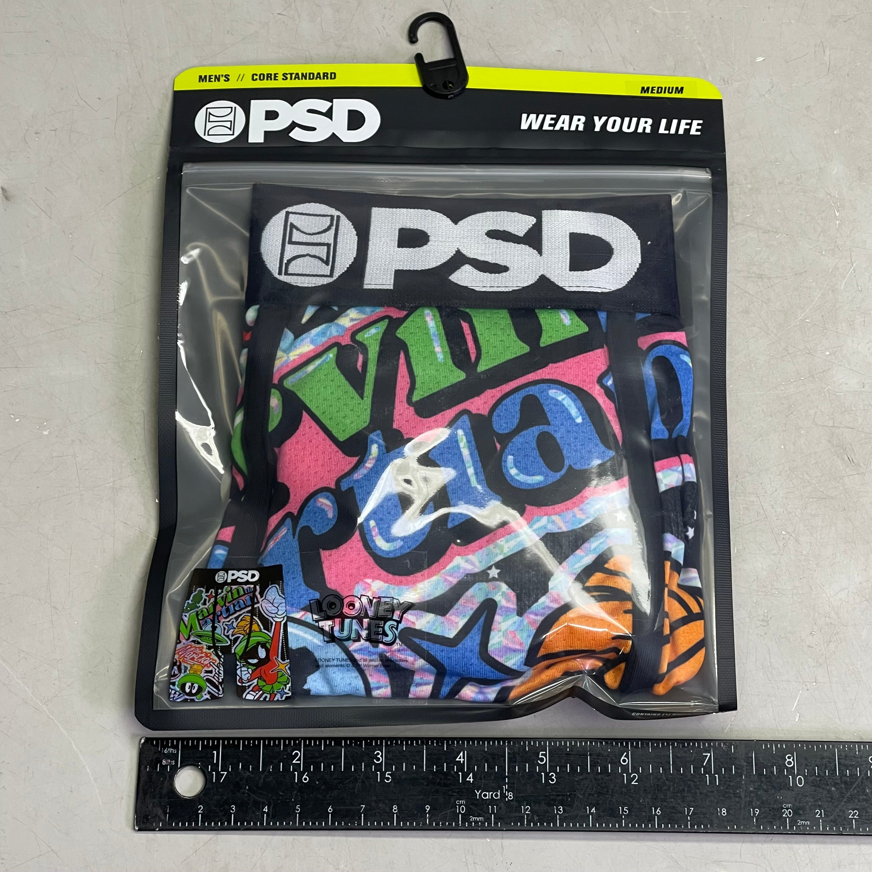 PSD Looney Tunes Marvin The Martian Boxer Briefs Medium HOLO MARTIN