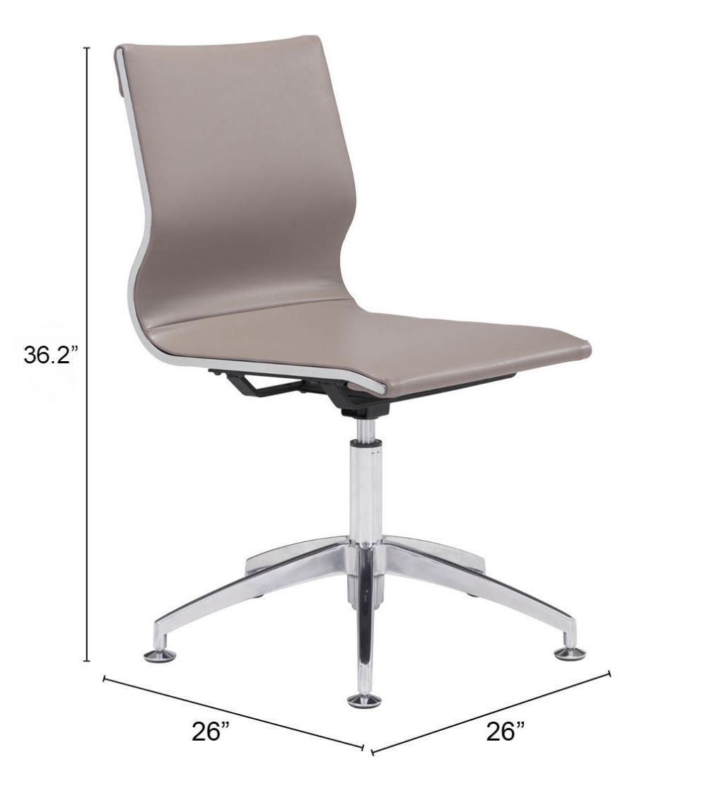 Glider Faux Leather Conference Chair