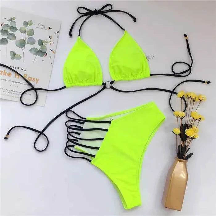 Leopard Print Custom Bikini Swimwear