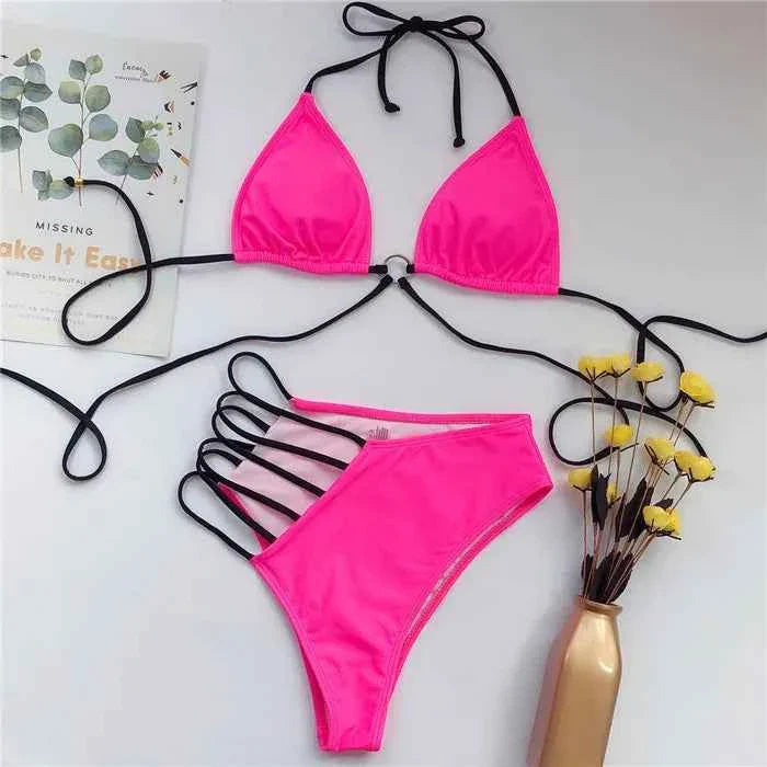 Leopard Print Custom Bikini Swimwear