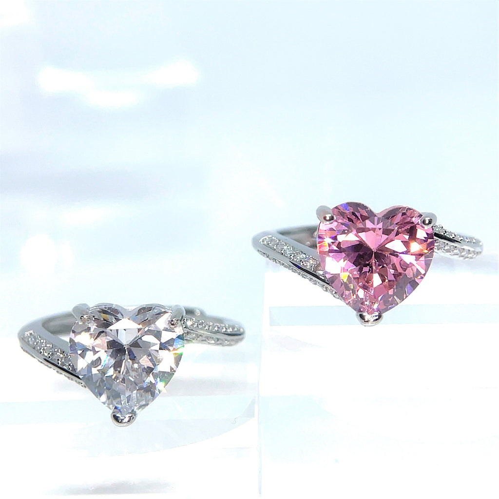 Spiraled Heart Ring