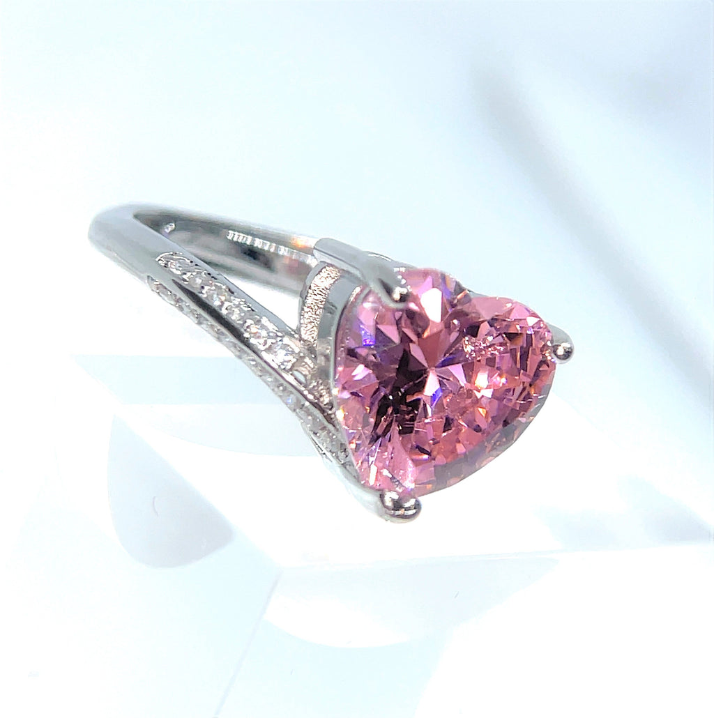 Spiraled Heart Ring