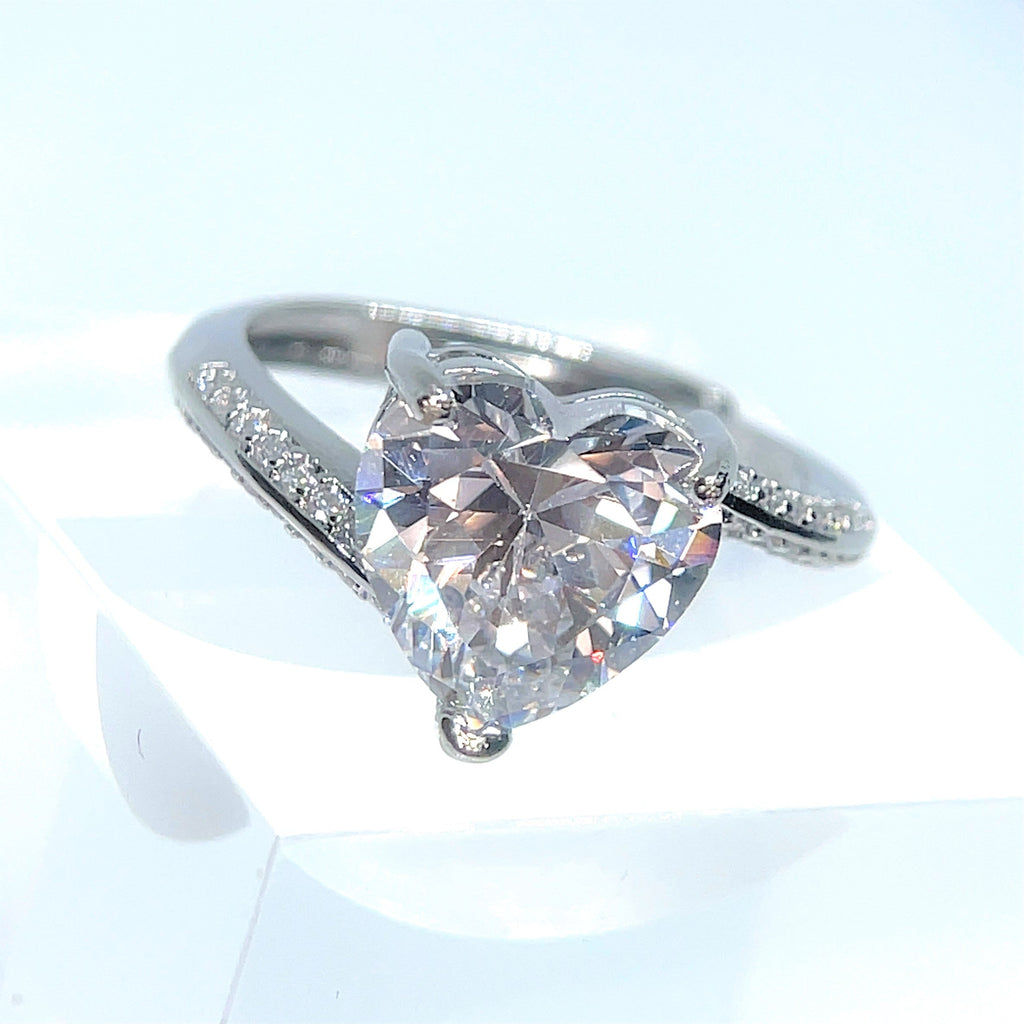 Spiraled Heart Ring