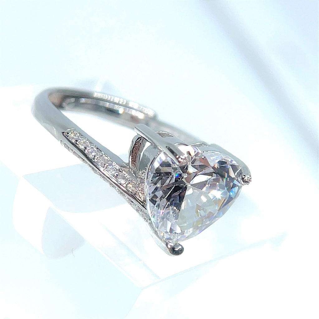 Spiraled Heart Ring