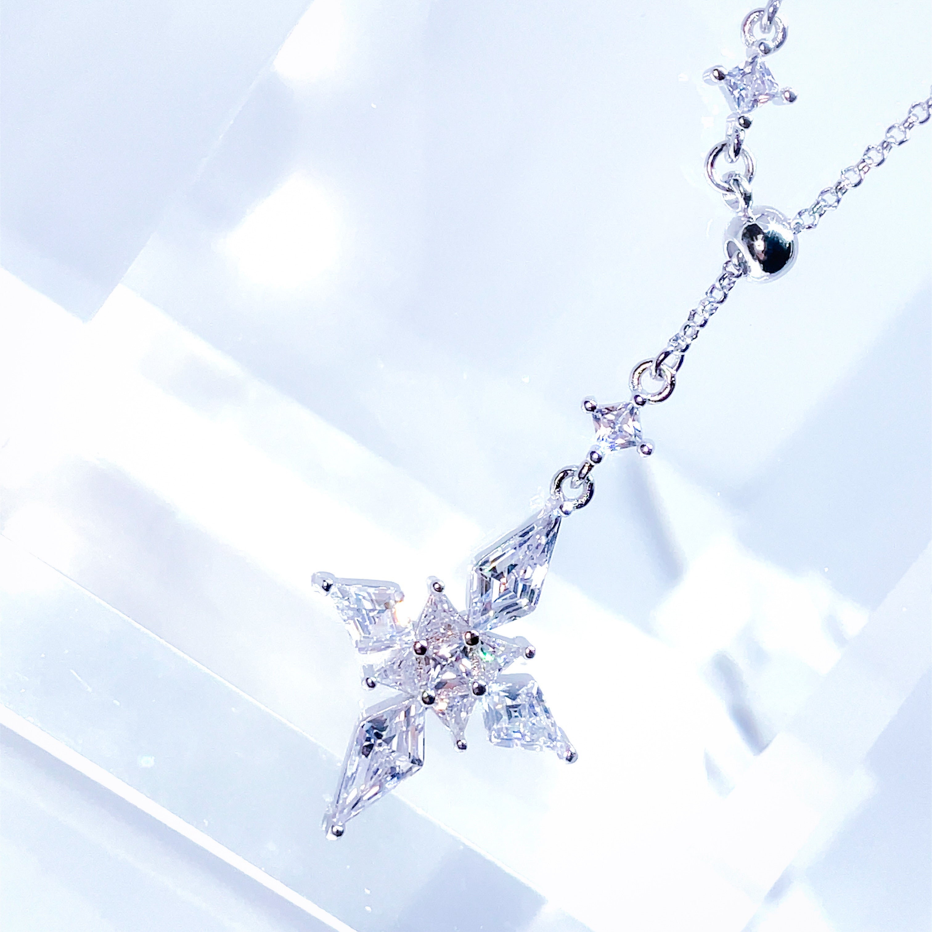 Gothic Cross Lariat Necklace