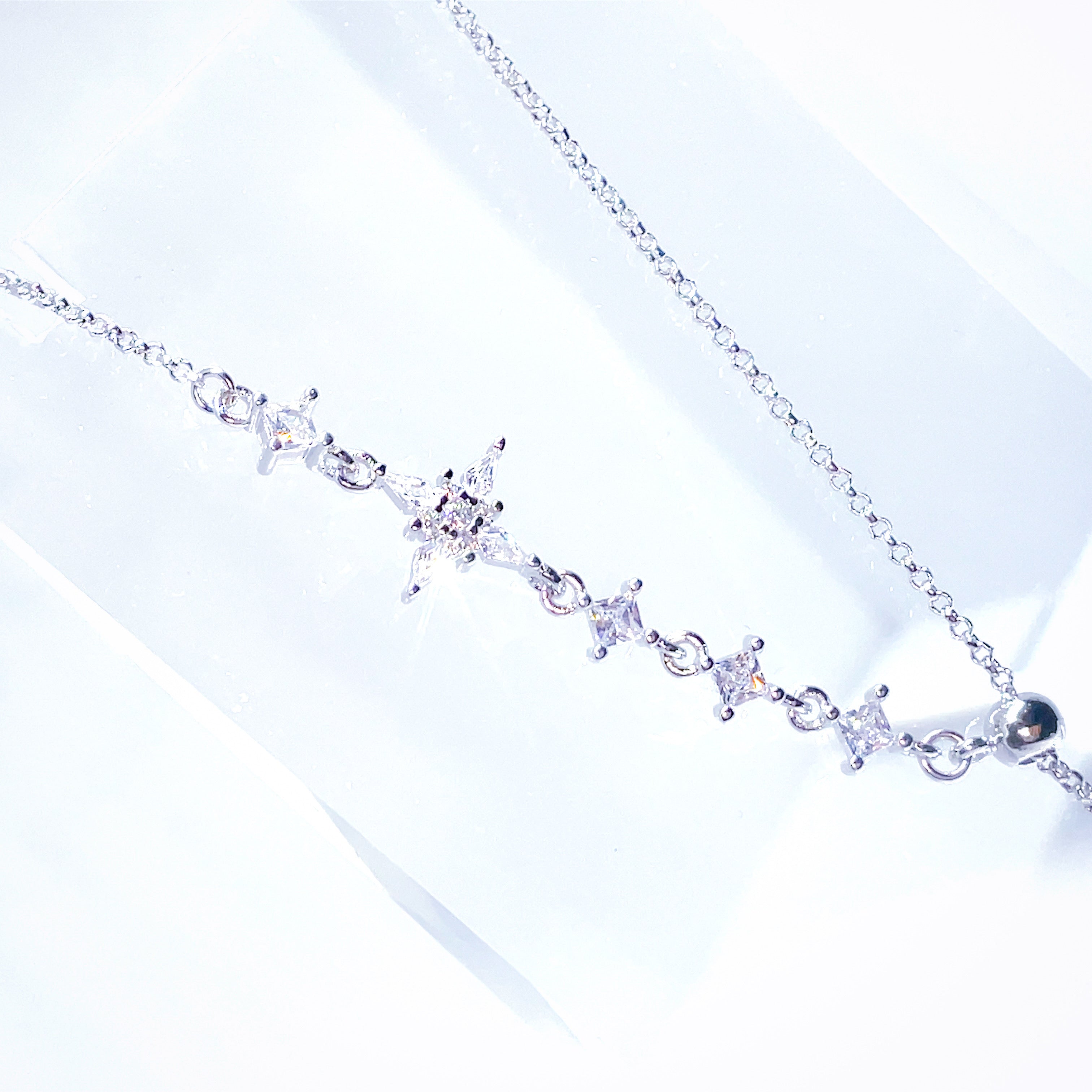 Gothic Cross Lariat Necklace
