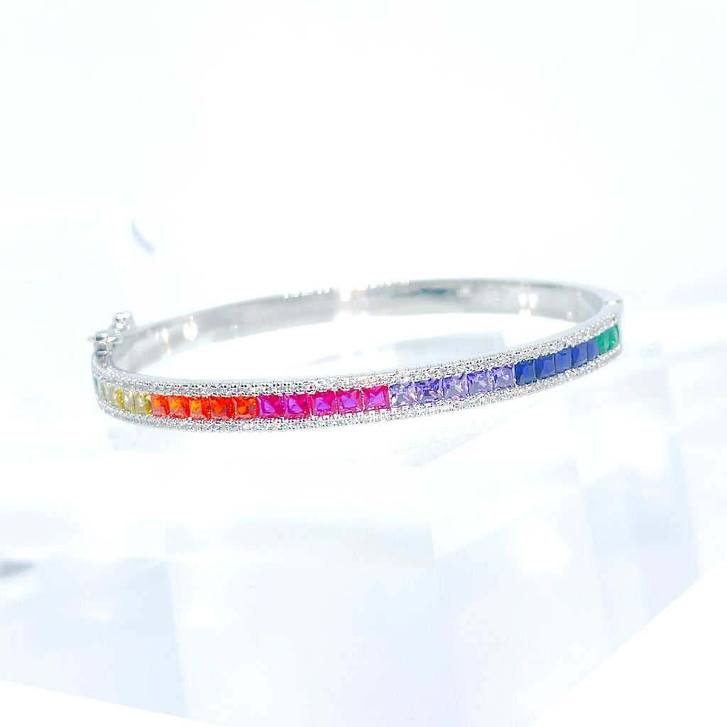 Hope - Rainbow Bangle Bracelet