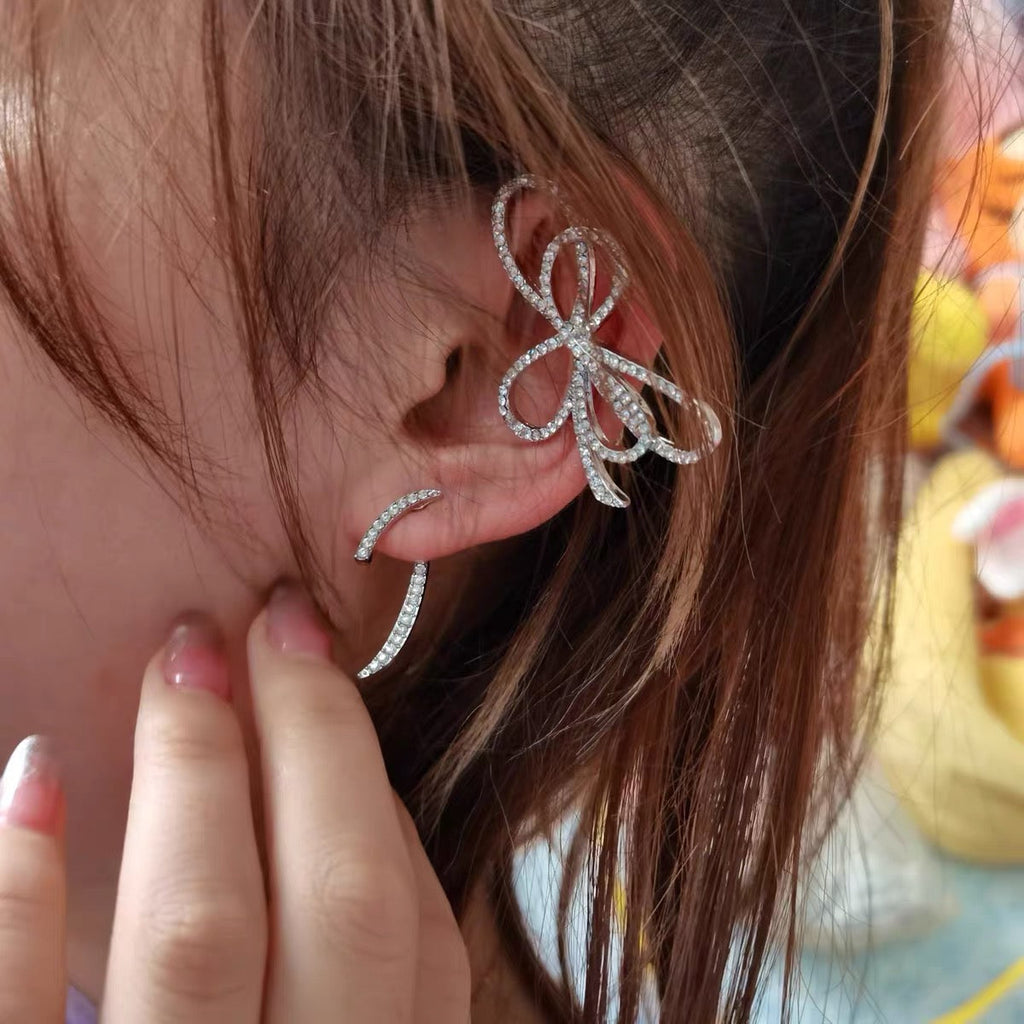 Asymmetrical Ribbon Ear Cuff Earring