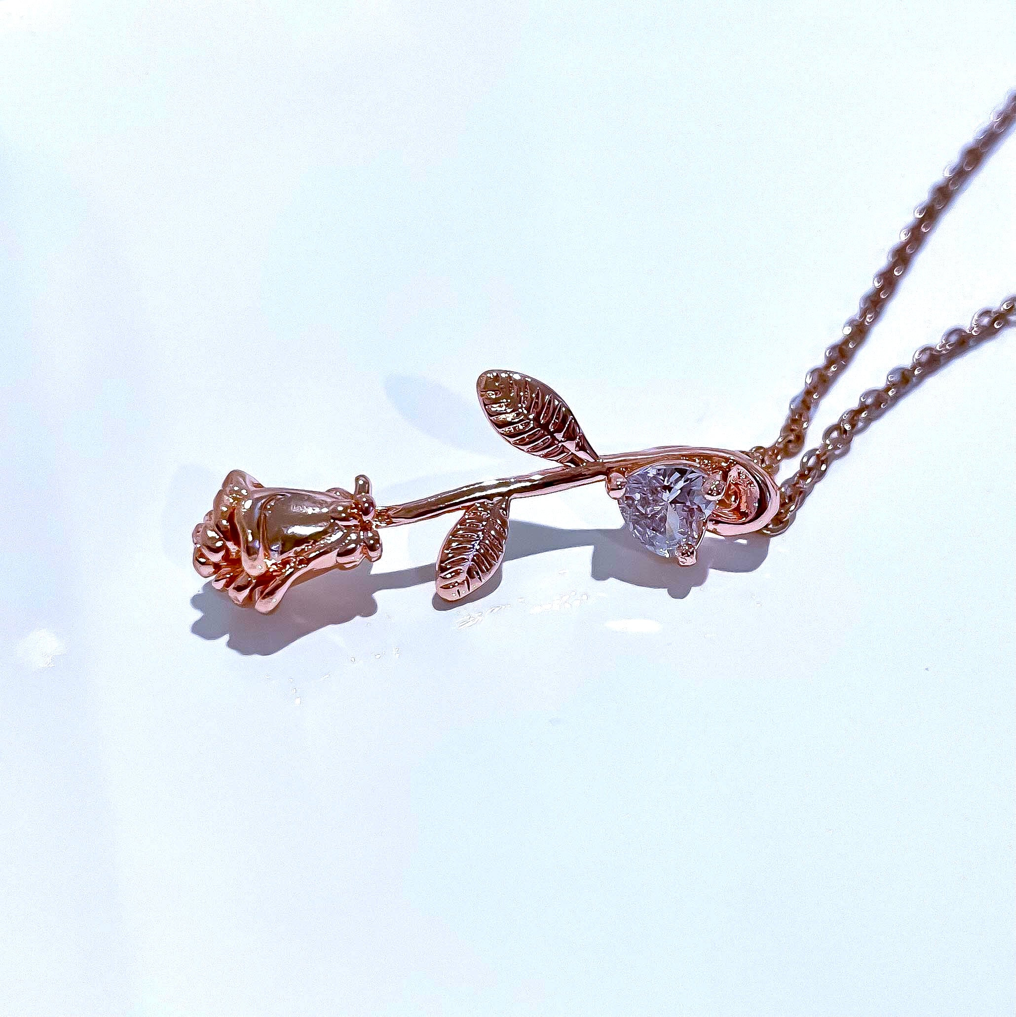 Crystal Rose Necklace