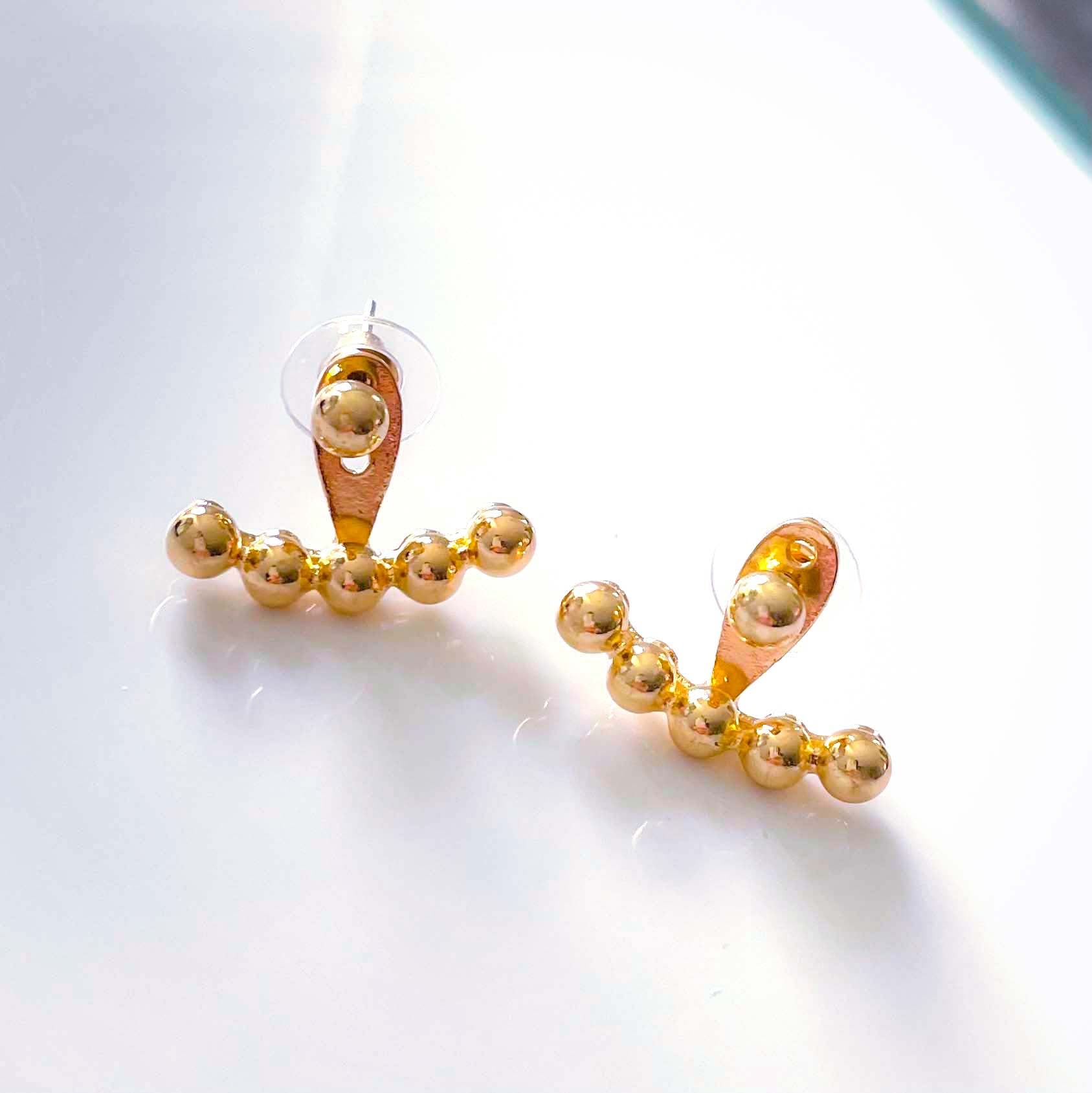 Beady Stud Earrings