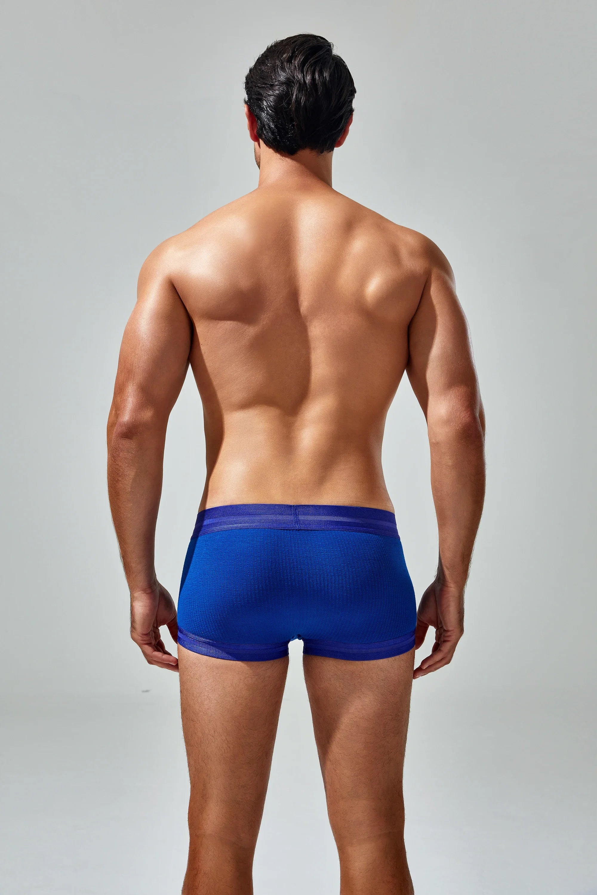 Men's Cotton Boxer Briefs , Breathable & Solid Colors