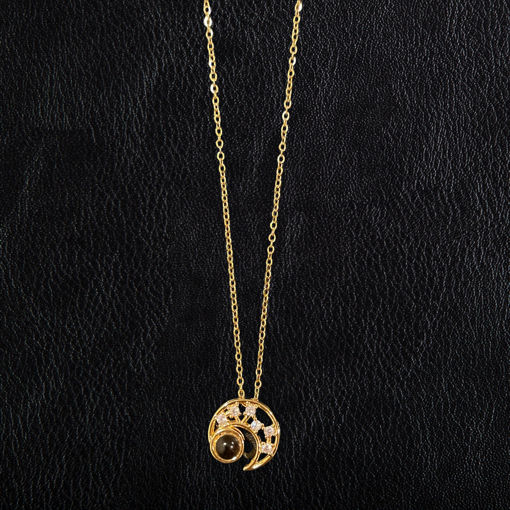 I Love You 100% Crescent Moon Necklace