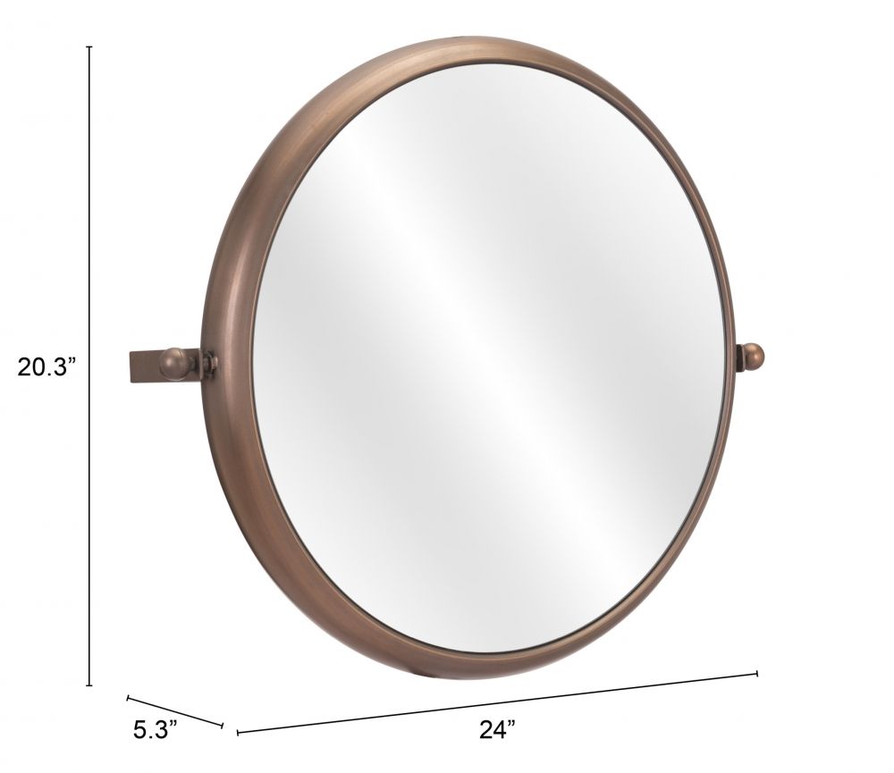 Rand Painted Steel Frame Wall Mirror