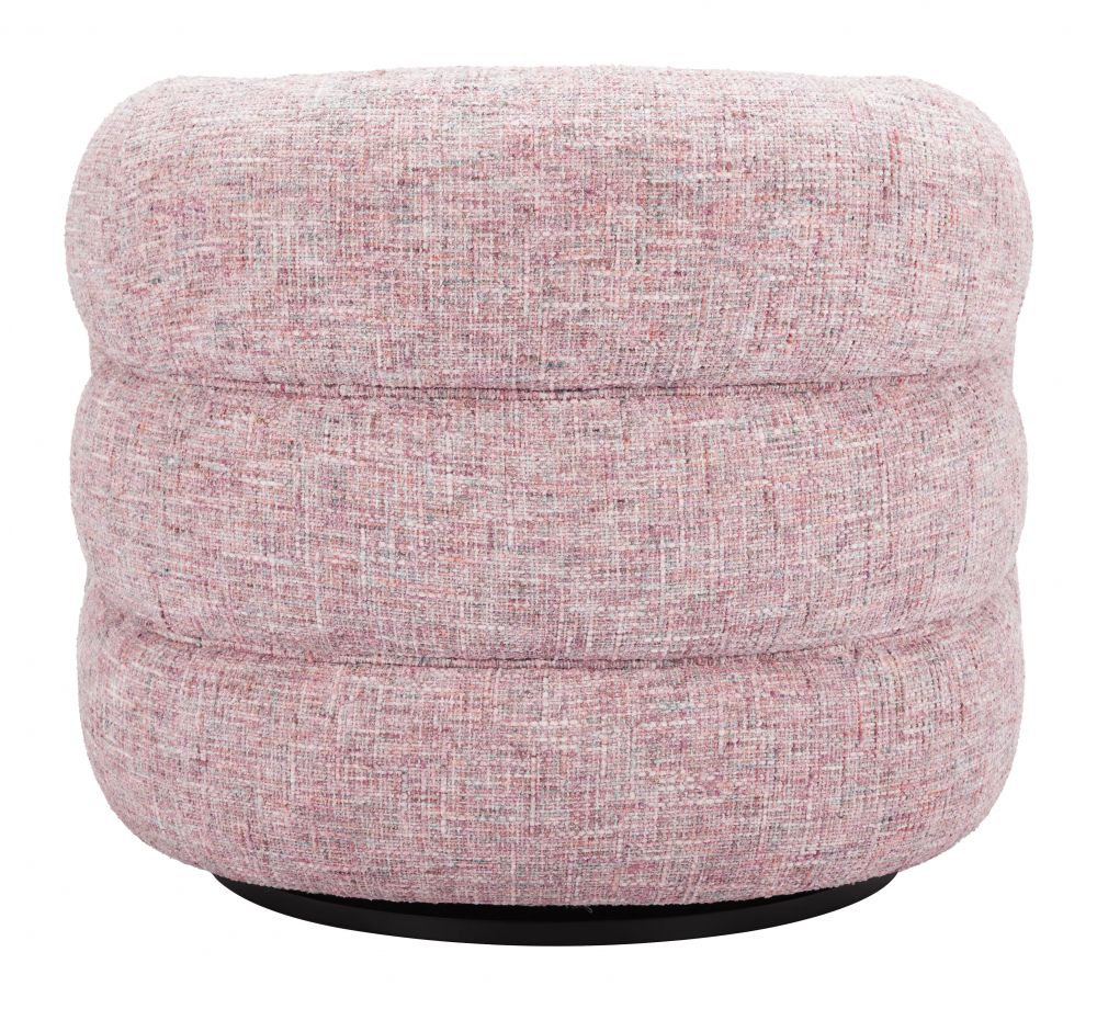 Refine Textured Fabric Swivel Club Chair
