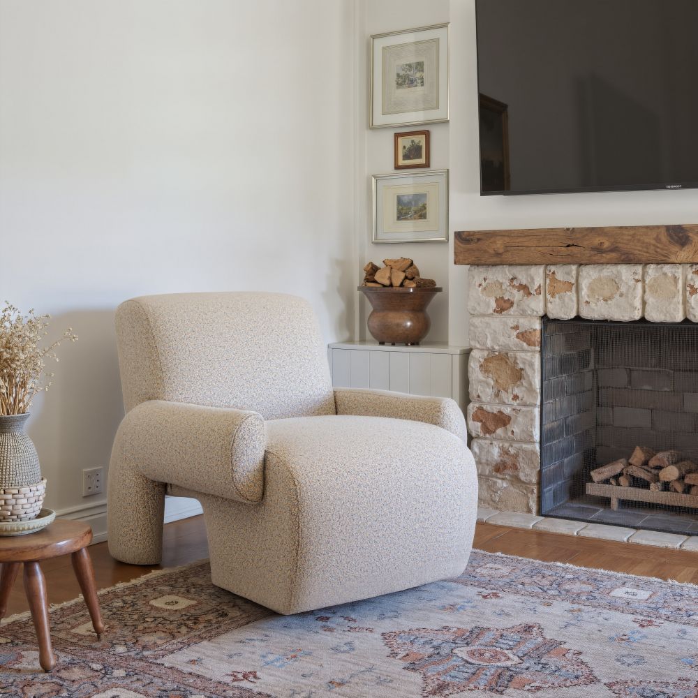 Rura Textured Fabric Club Chair