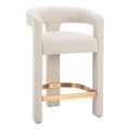 Saiko Textured Fabric Counter Stool