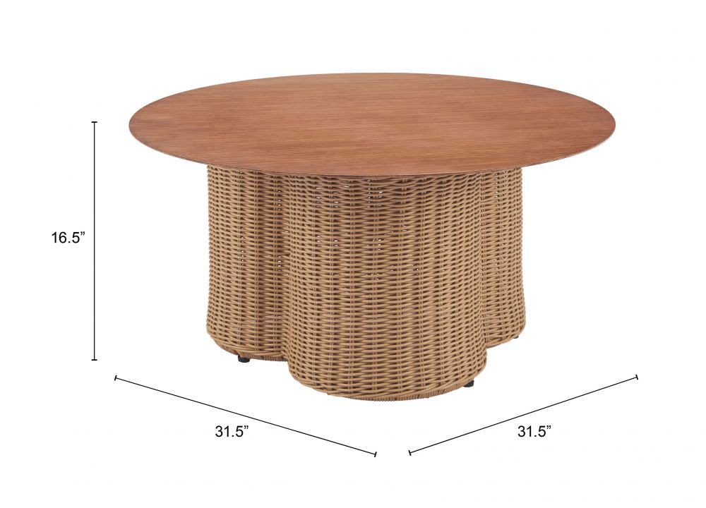 Soka Aluminum Round Outdoor Coffee Table