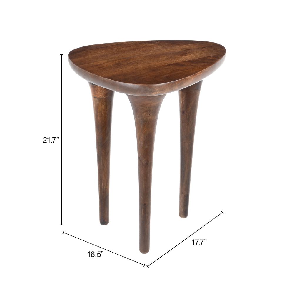 Spiker Solid Wooden Side Table
