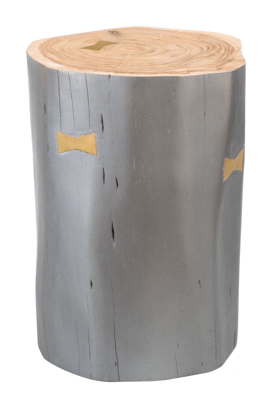 Sugra Wooden Grey End Table