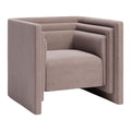 Trippel Taupe Velvet Club Chair