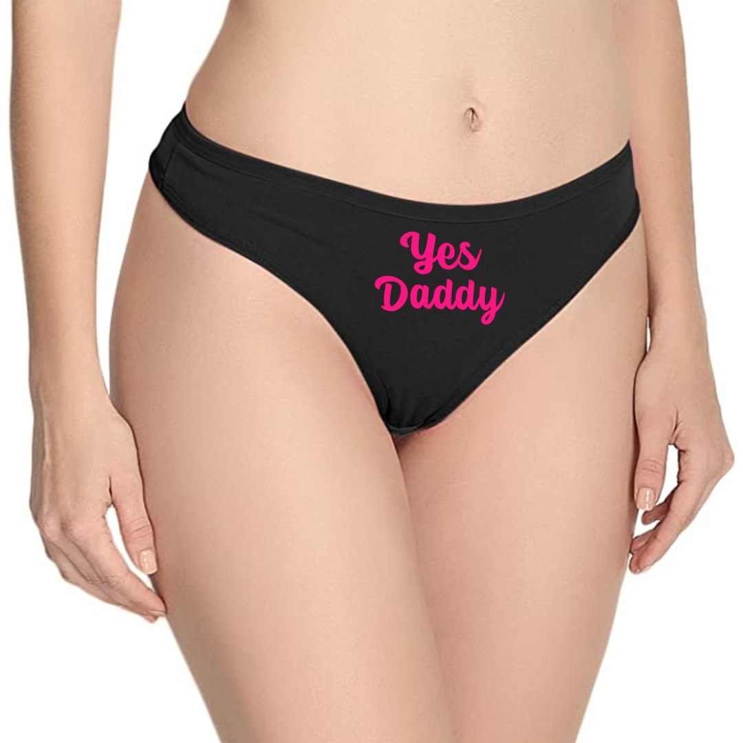 Yes Daddy Cotton Thong Panties