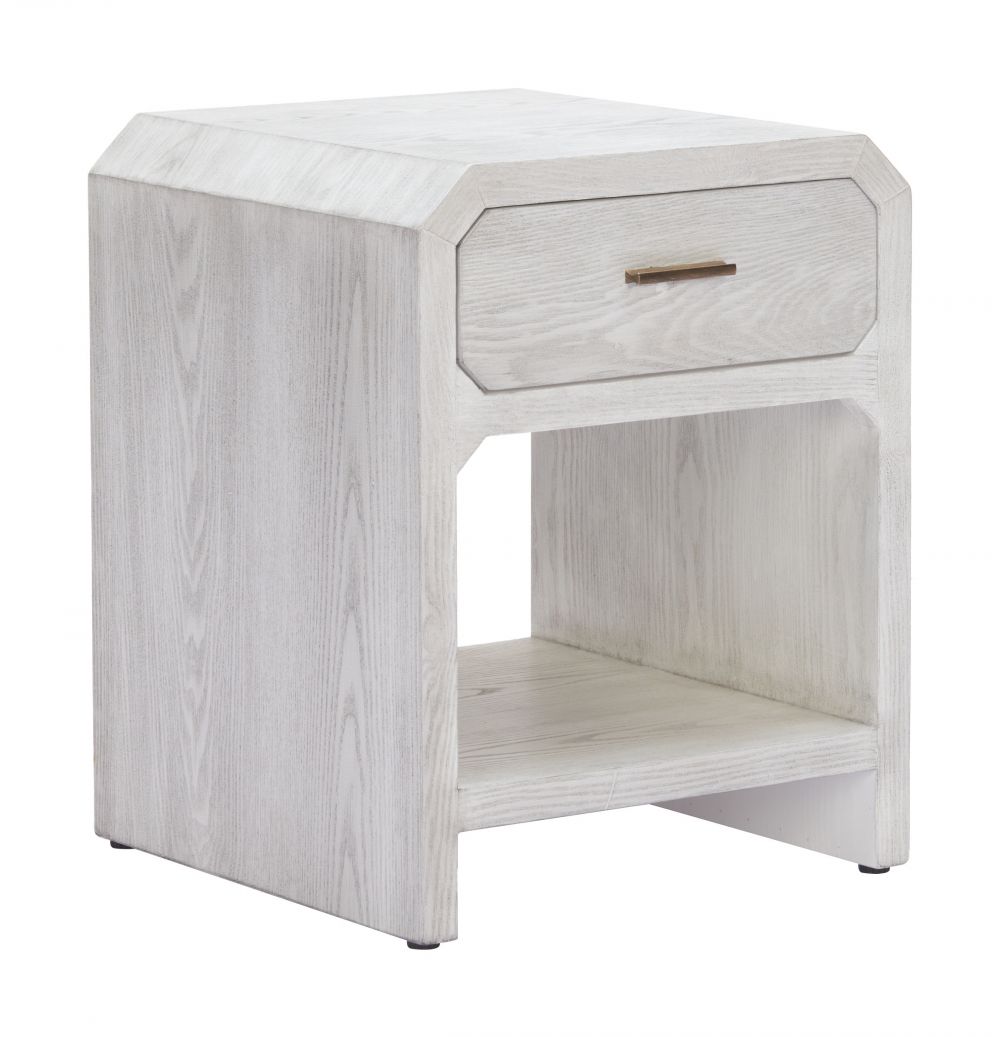 Yume One Drawer Wood Nightstand