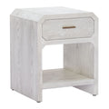 Yume One Drawer Wood Nightstand