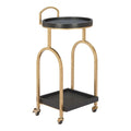 Zukei Wood Top Black Bar Cart