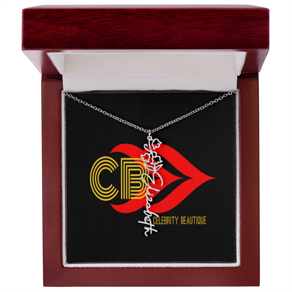 Celebrity's Flower Name Necklace