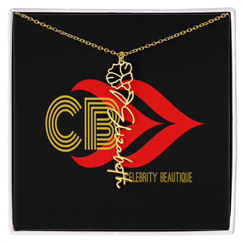 Celebrity's Flower Name Necklace
