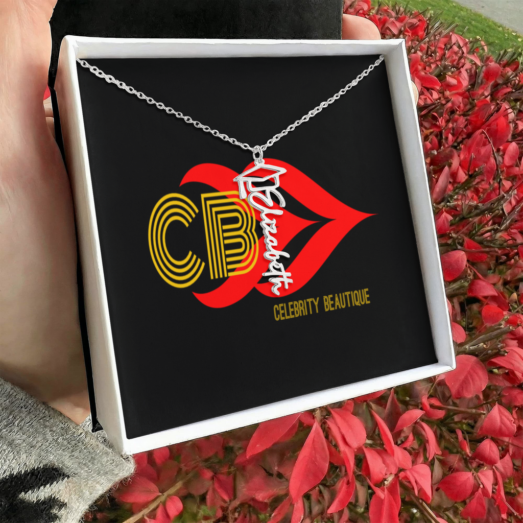 Graduation Name Necklace by Celebrity Beautique