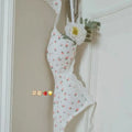 Cherry Print Lace Bra – Seamless Wire-Free Breathable Lingerie