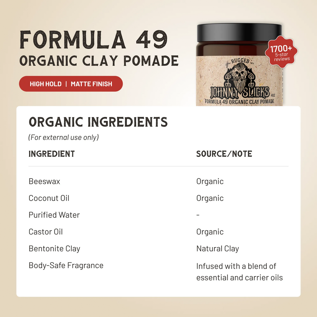 Formula 49 -organic clay pomade