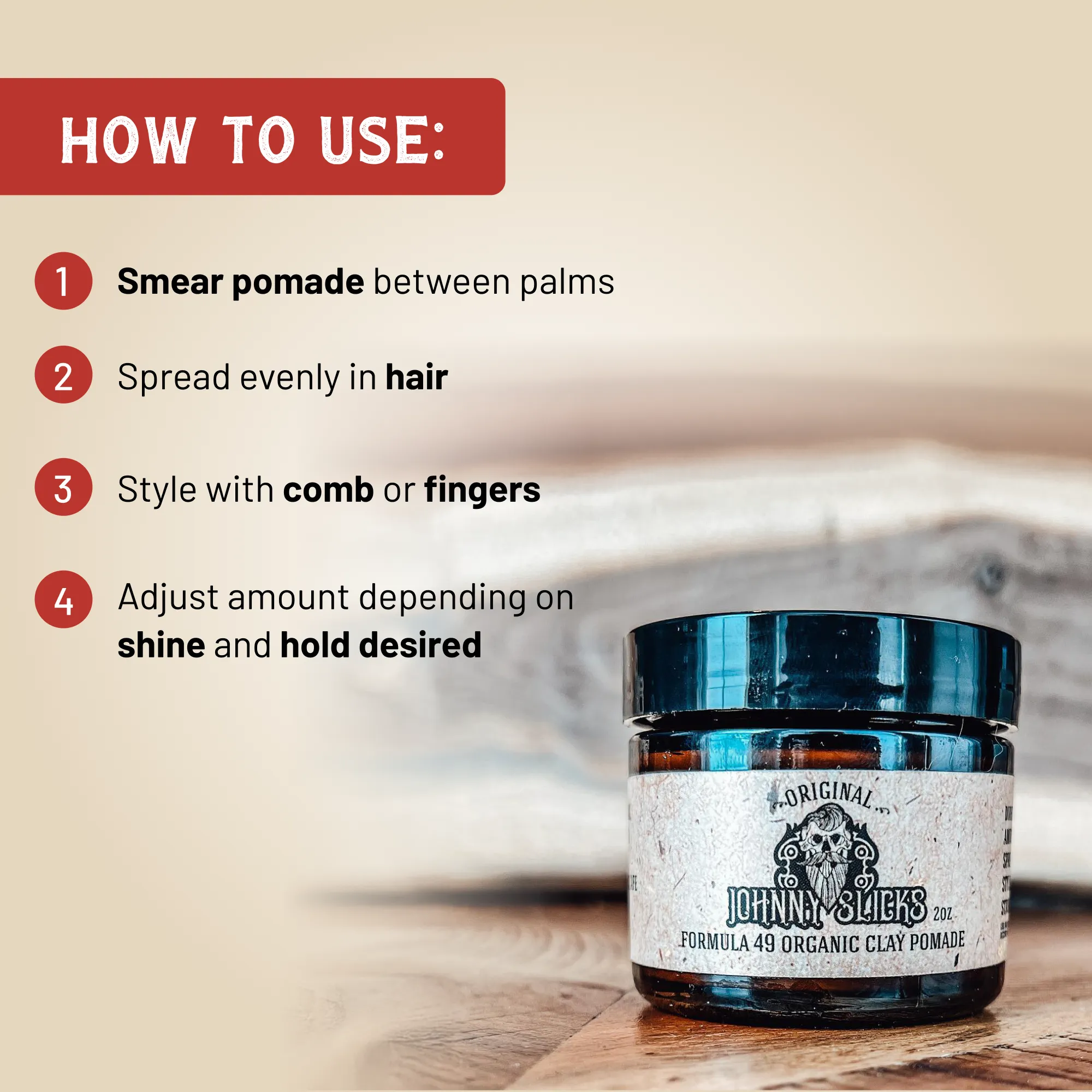 Formula 49 -organic clay pomade