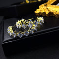 Glam Crystal Hoops Earrings