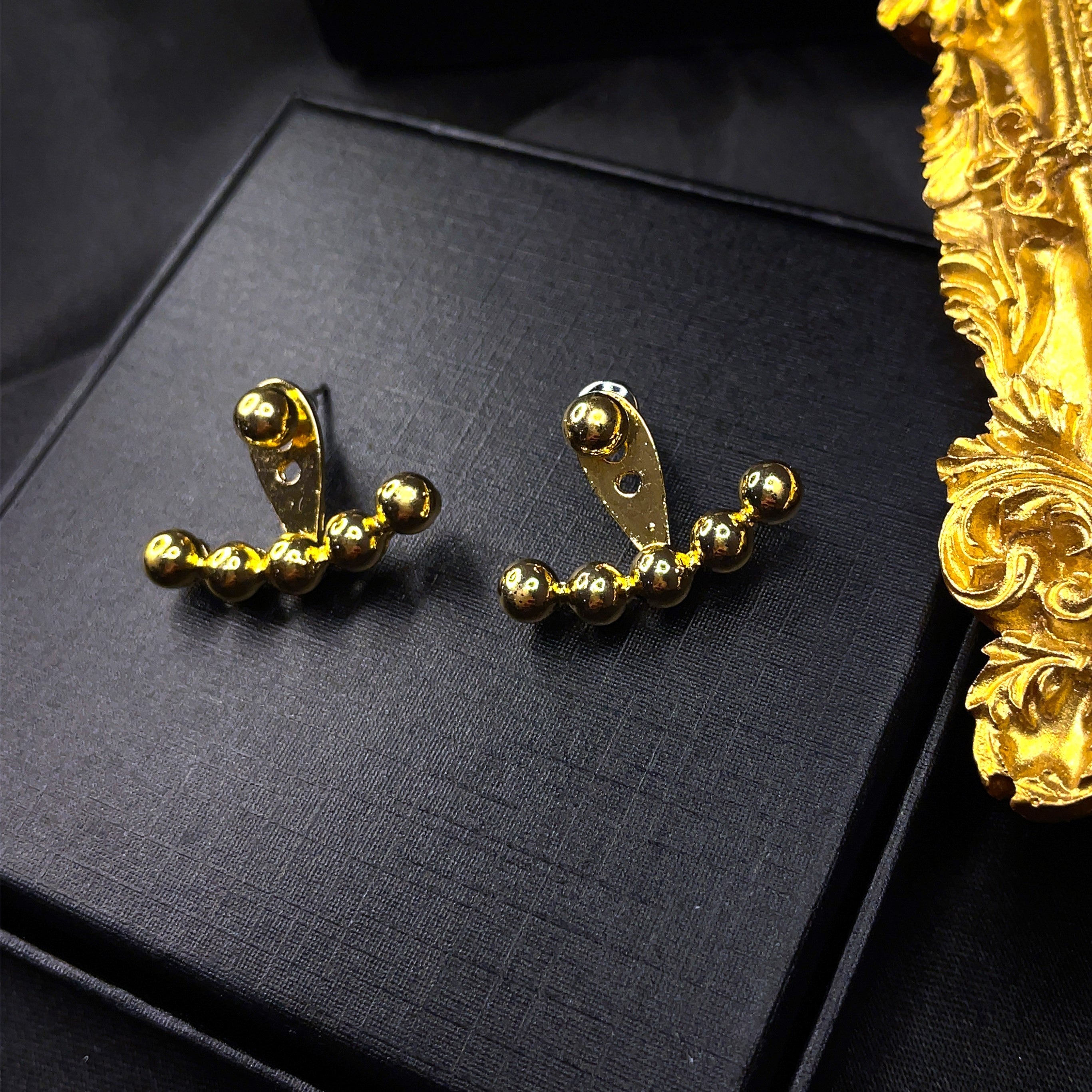 Beady Stud Earrings